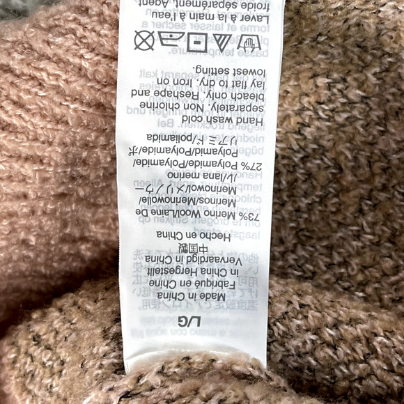 Madewell Sweater Womens Large Pink Cheetah Print Merino Wool Pullover Barbiecore - Picture 6 of 10